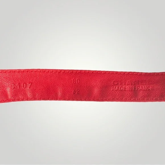 Chanel Red Belt Bag with Vintage Chain Bow Belt - Picture 17 of 17